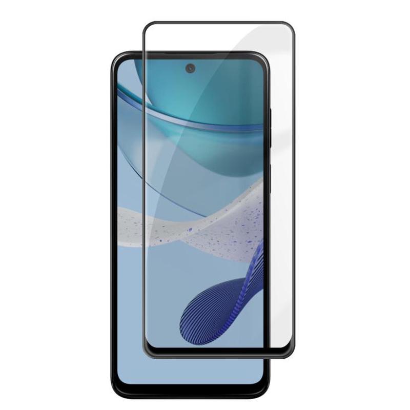 For Motorola Moto G53 5G Kalebol High-Aluminum Screen-Printed Full-Coverage Anti-Fingerprint Black-Bordered HD Tempered Glass Film