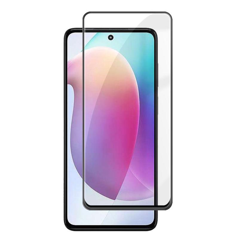 For Motorola Moto G71s Kalebol High-Aluminum Screen-Printed Full-Coverage Anti-Fingerprint Black-Bordered HD Tempered Glass Film