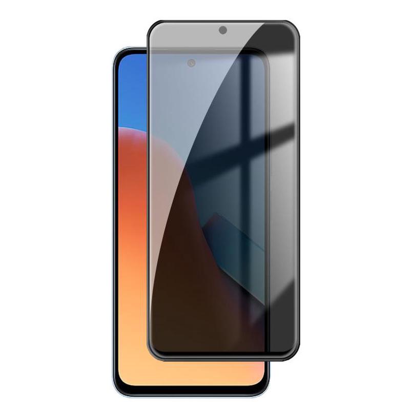 For Redmi 12 4G Kalebol High-Aluminum Screen-Printed Full-Coverage Black-Border Privacy Tempered Glass Film