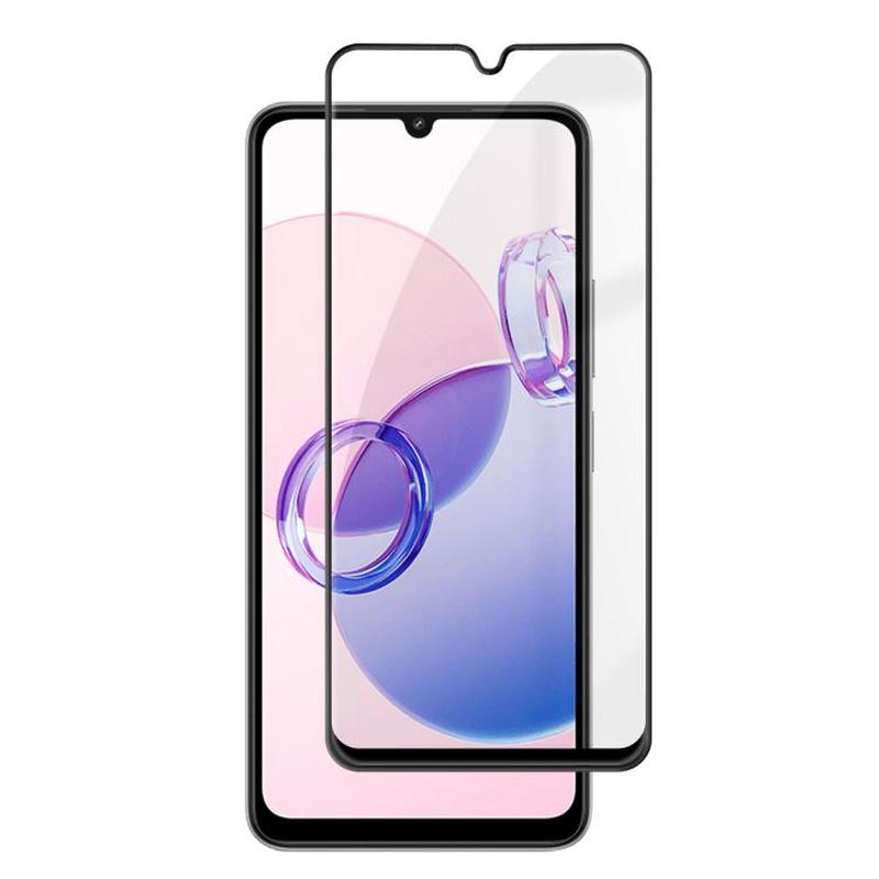 For Redmi 13C 5G Kalebol High-Aluminum Screen-Printed Full-Coverage Anti-Fingerprint Black-Bordered HD Tempered Glass Film