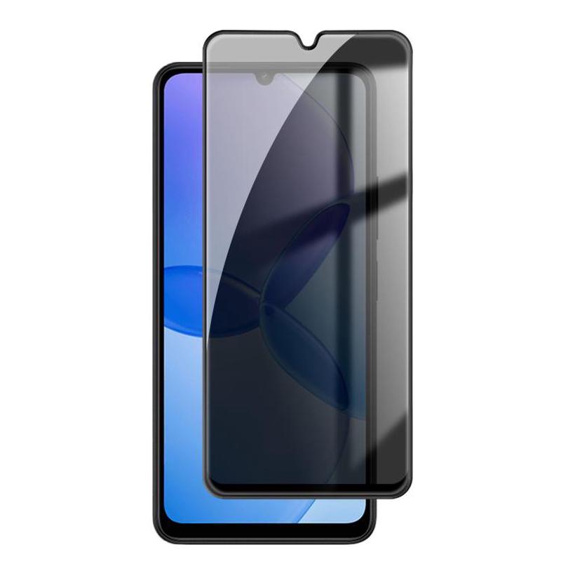 For Redmi 13R 5G Kalebol High-Aluminum Screen-Printed Full-Coverage Black-Border Privacy Tempered Glass Film