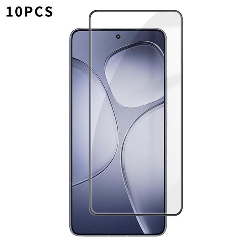 For Redmi K70 Ultra 10pcs Kalebol High-Aluminum Screen-Printed Full-Coverage Anti-Fingerprint Black-Bordered HD Tempered Glass Film