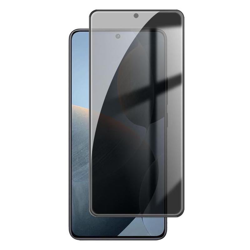 For Redmi K70E 5G Kalebol High-Aluminum Screen-Printed Full-Coverage Black-Border Privacy Tempered Glass Film
