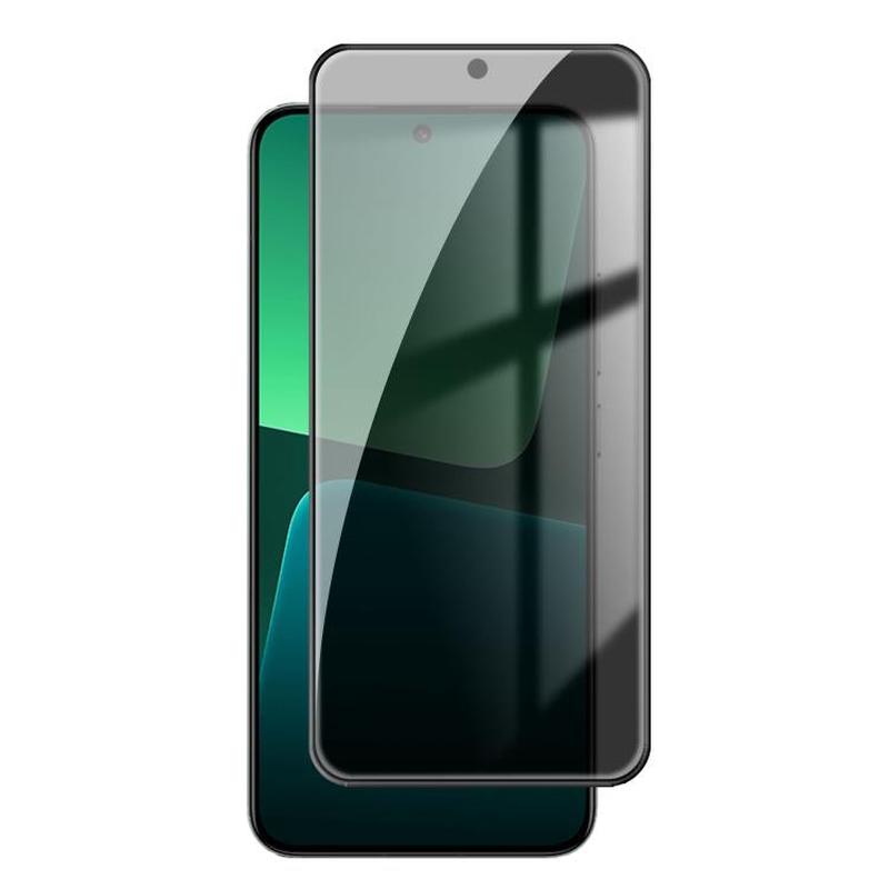 For Redmi Note 13 4G Kalebol High-Aluminum Screen-Printed Full-Coverage Black-Border Privacy Tempered Glass Film