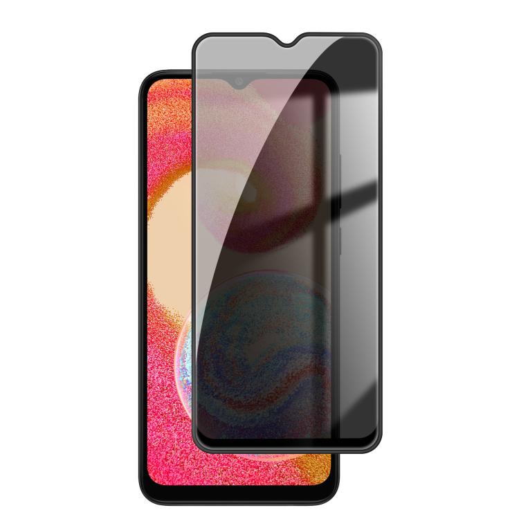 For Samsung Galaxy A04e Kalebol High-Aluminum Screen-Printed Full-Coverage Black-Border Privacy Tempered Glass Film