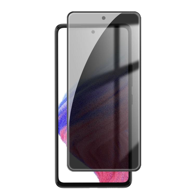 For Samsung Galaxy A53 5G Kalebol High-Aluminum Screen-Printed Full-Coverage Black-Border Privacy Tempered Glass Film