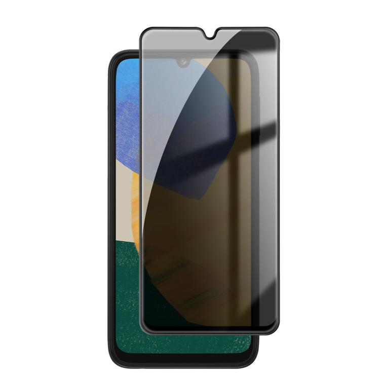For Samsung Galaxy F34 5G Kalebol High-Aluminum Screen-Printed Full-Coverage Black-Border Privacy Tempered Glass Film