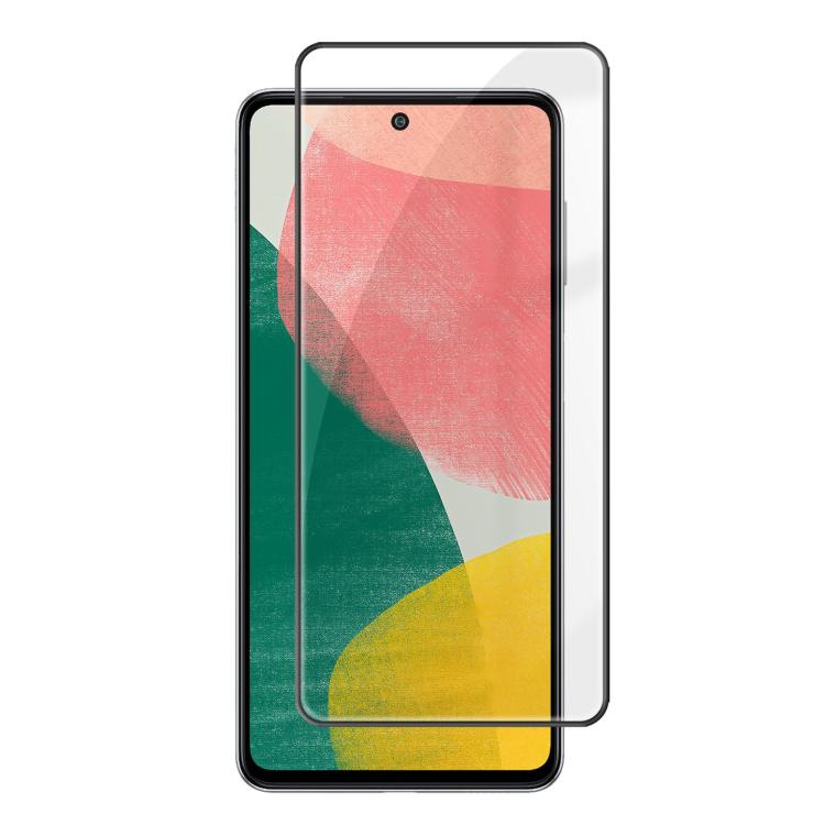 For Samsung Galaxy F54 5G Kalebol High-Aluminum Screen-Printed Full-Coverage Anti-Fingerprint Black-Bordered HD Tempered Glass Film