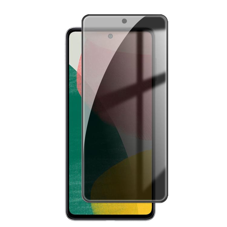For Samsung Galaxy F54 5G Kalebol High-Aluminum Screen-Printed Full-Coverage Black-Border Privacy Tempered Glass Film
