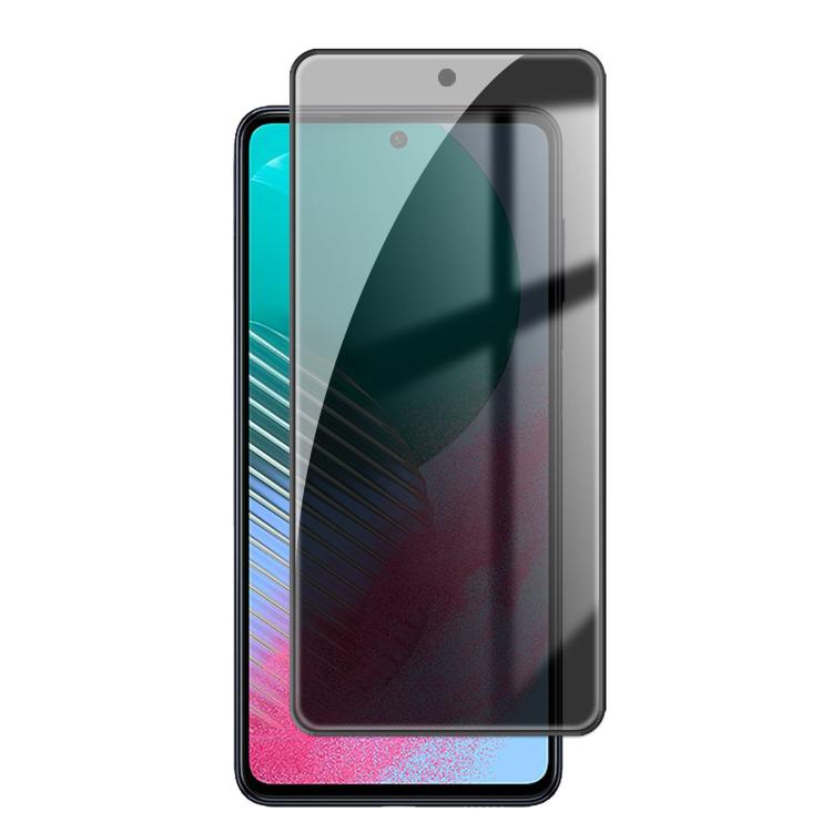For Samsung Galaxy M54 5G Kalebol High-Aluminum Screen-Printed Full-Coverage Black-Border Privacy Tempered Glass Film