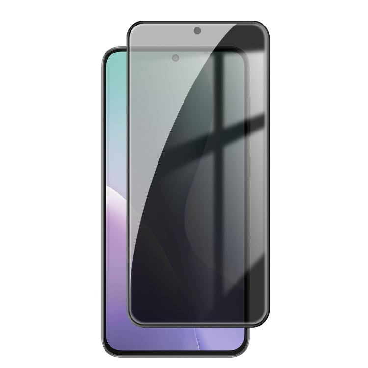 For Samsung Galaxy M56 5G Kalebol High-Aluminum Screen-Printed Full-Coverage Black-Border Privacy Tempered Glass Film