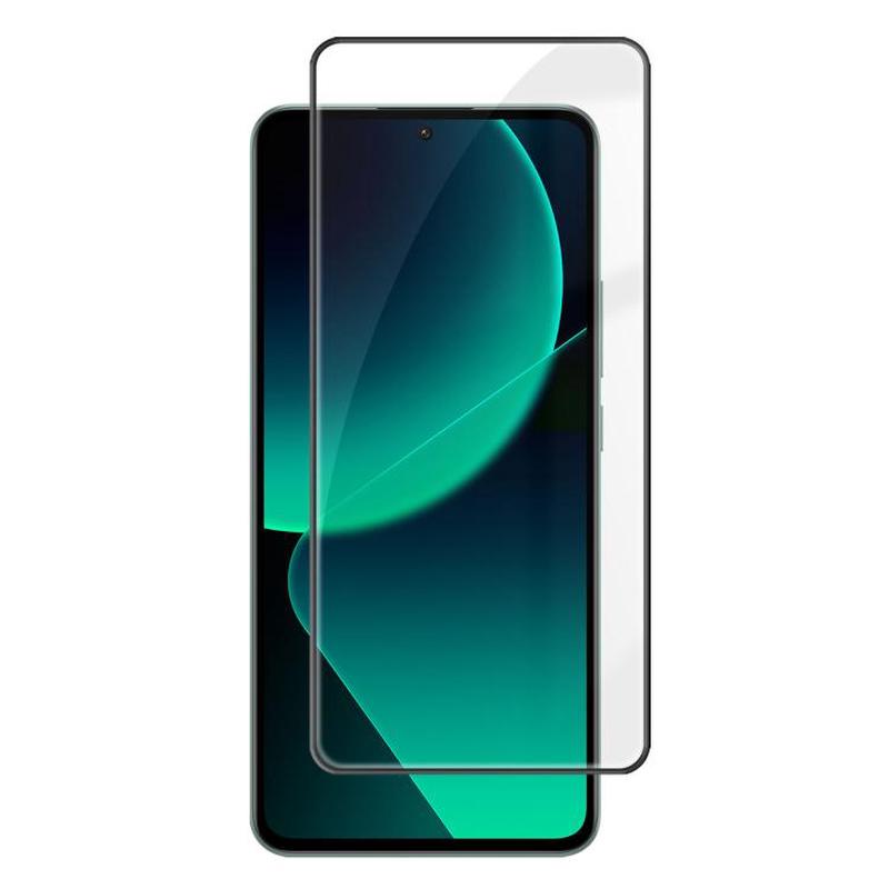 For Xiaomi 13T Pro Kalebol High-Aluminum Screen-Printed Full-Coverage Anti-Fingerprint Black-Bordered HD Tempered Glass Film