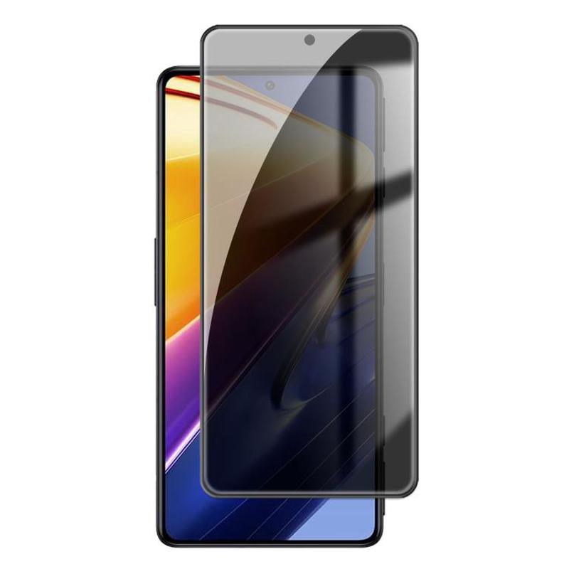 For Xiaomi Poco F4 GT Kalebol High-Aluminum Screen-Printed Full-Coverage Black-Border Privacy Tempered Glass Film