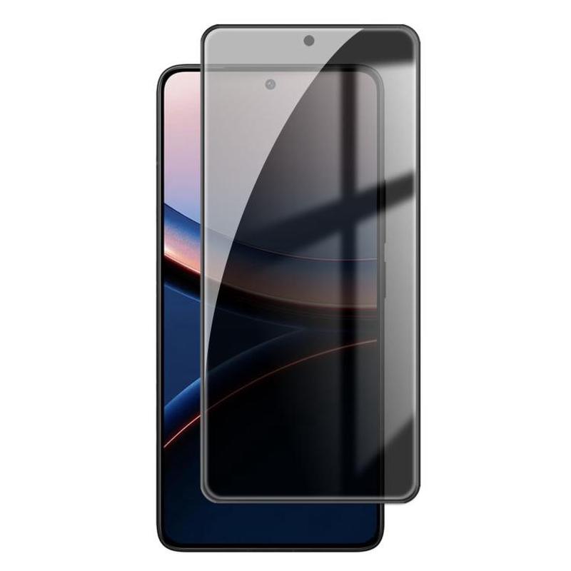 For Xiaomi Poco F7 Ultra Kalebol High-Aluminum Screen-Printed Full-Coverage Black-Border Privacy Tempered Glass Film