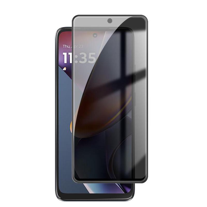 For Motorola Moto G 2025 Kalebol High-Aluminum Screen-Printed Full-Coverage Black-Border Privacy Tempered Glass Film