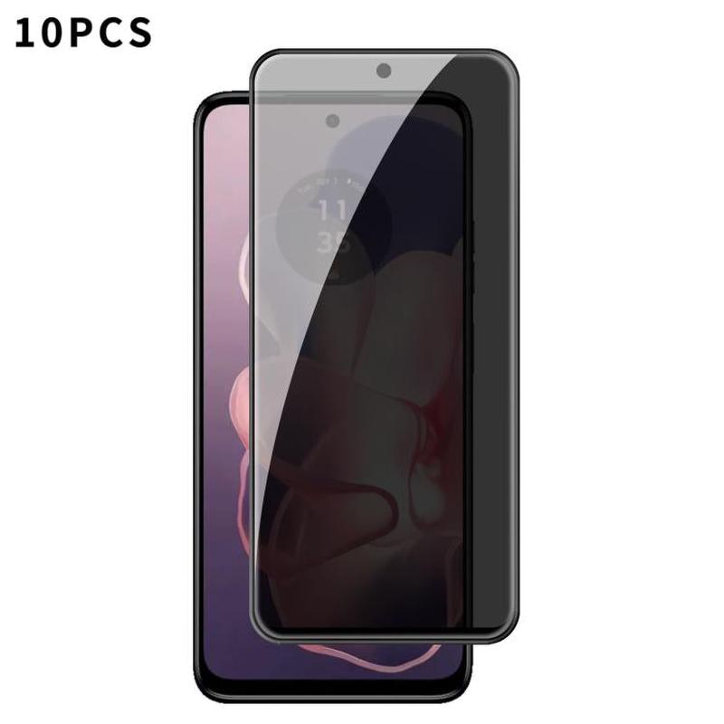 For Motorola Moto G Power 2024 5G 10pcs Kalebol High-Aluminum Screen-Printed Full-Coverage Black-Border Privacy Tempered Glass Film
