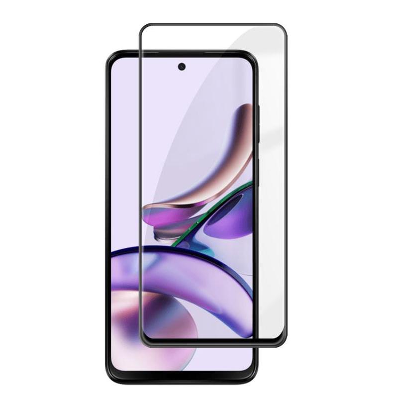 For Motorola Moto G13 Kalebol High-Aluminum Screen-Printed Full-Coverage Anti-Fingerprint Black-Bordered HD Tempered Glass Film