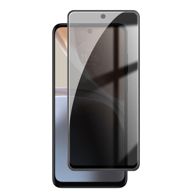 For Motorola Moto G32 Kalebol High-Aluminum Screen-Printed Full-Coverage Black-Border Privacy Tempered Glass Film