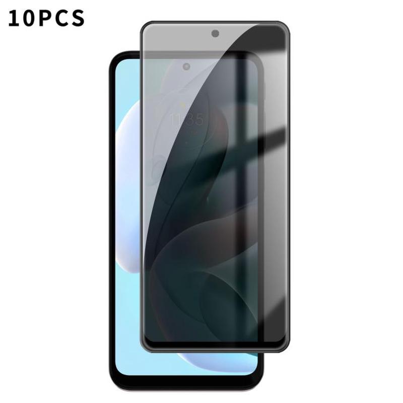 For Motorola Moto G41 10pcs Kalebol High-Aluminum Screen-Printed Full-Coverage Black-Border Privacy Tempered Glass Film