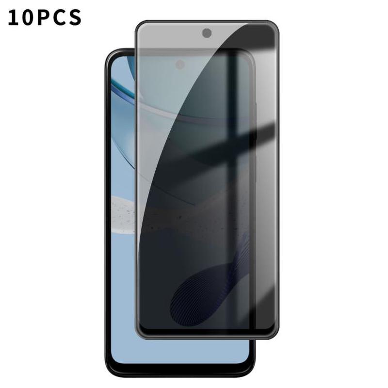 For Motorola Moto G53 5G 10pcs Kalebol High-Aluminum Screen-Printed Full-Coverage Black-Border Privacy Tempered Glass Film