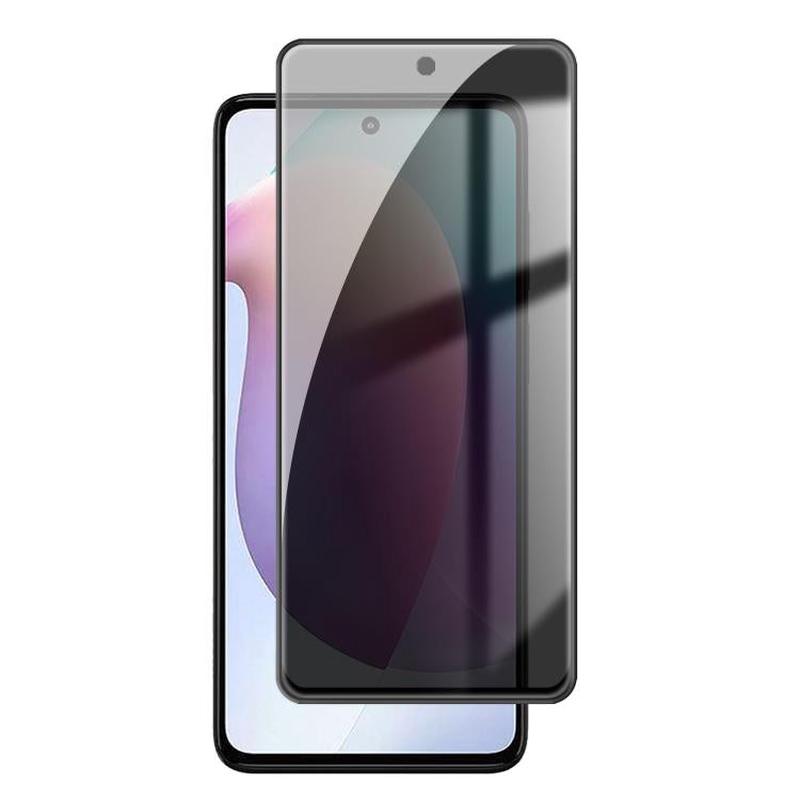 For Motorola Moto G71s Kalebol High-Aluminum Screen-Printed Full-Coverage Black-Border Privacy Tempered Glass Film