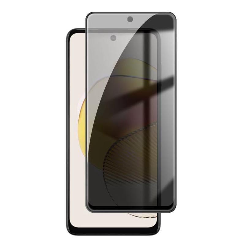 For Motorola Moto G73 Kalebol High-Aluminum Screen-Printed Full-Coverage Black-Border Privacy Tempered Glass Film