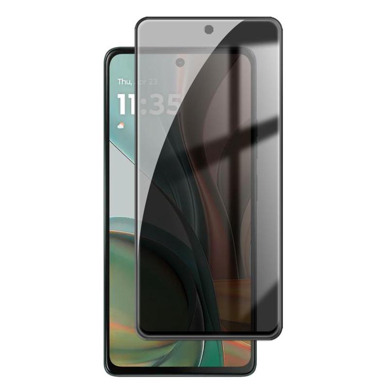 For Motorola Moto G75 5G Kalebol High-Aluminum Screen-Printed Full-Coverage Black-Border Privacy Tempered Glass Film