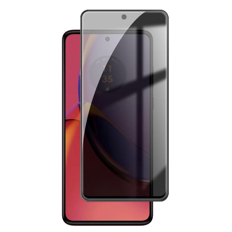 For Motorola Moto G84 Kalebol High-Aluminum Screen-Printed Full-Coverage Black-Border Privacy Tempered Glass Film
