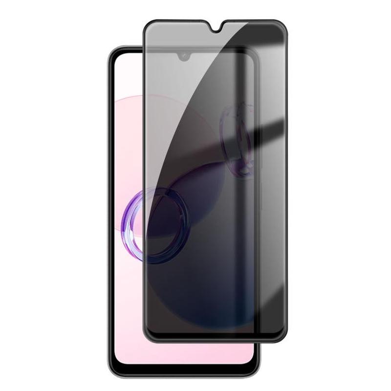 For Redmi 13C 5G Kalebol High-Aluminum Screen-Printed Full-Coverage Black-Border Privacy Tempered Glass Film