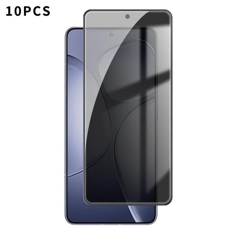 For Redmi K70 Ultra 10pcs Kalebol High-Aluminum Screen-Printed Full-Coverage Black-Border Privacy Tempered Glass Film