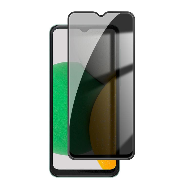 For Samsung Galaxy A04 Core Kalebol High-Aluminum Screen-Printed Full-Coverage Black-Border Privacy Tempered Glass Film