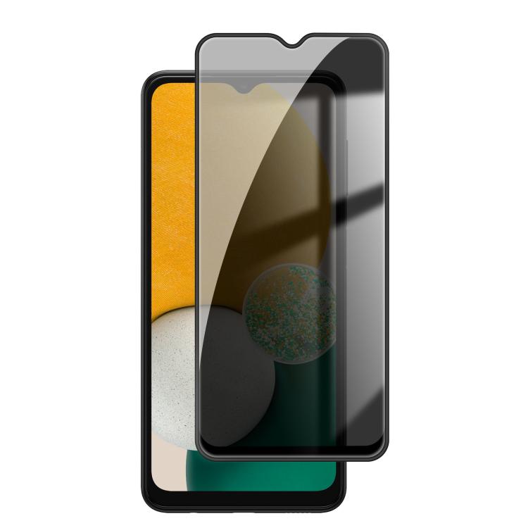 For Samsung Galaxy A13 5G Kalebol High-Aluminum Screen-Printed Full-Coverage Black-Border Privacy Tempered Glass Film