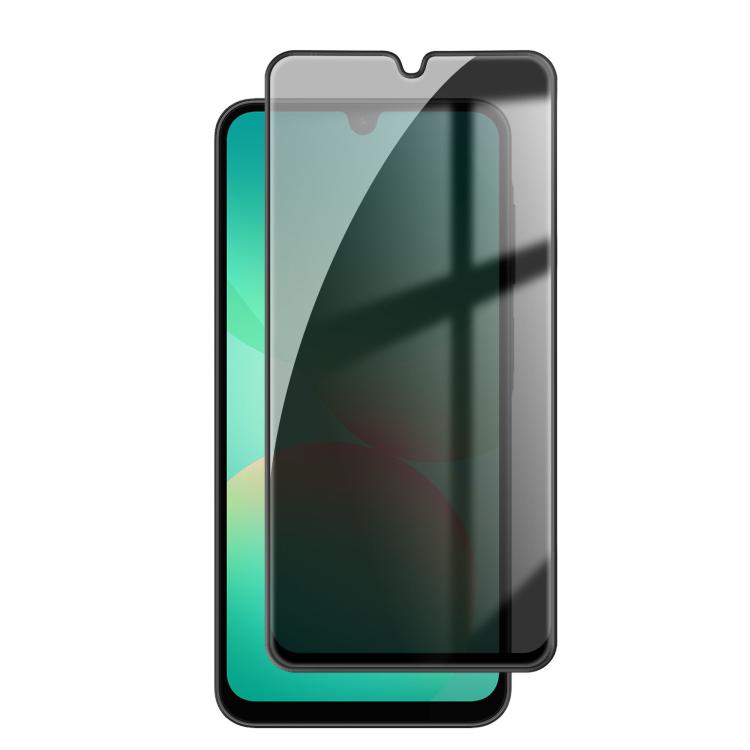 For Samsung Galaxy A26 5G Kalebol High-Aluminum Screen-Printed Full-Coverage Black-Border Privacy Tempered Glass Film
