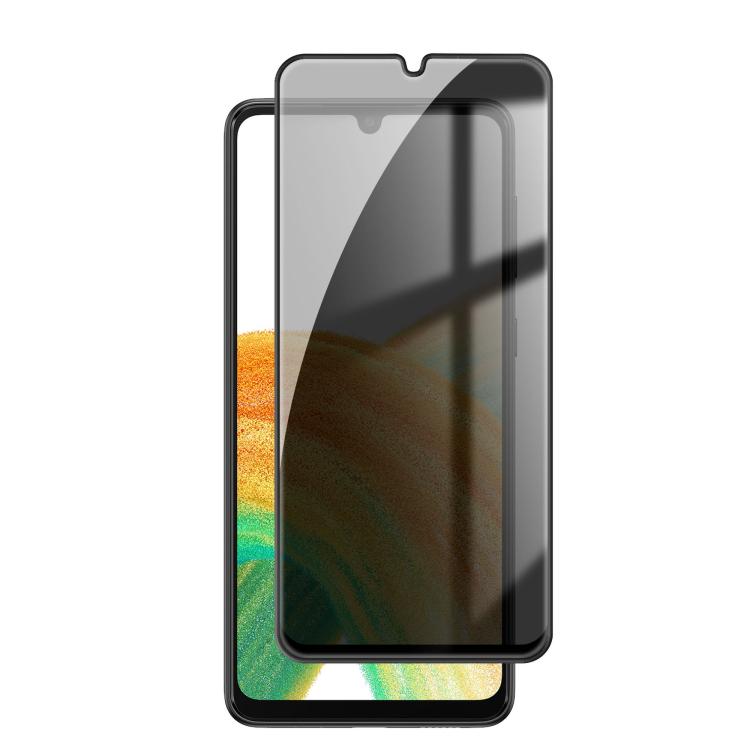 For Samsung Galaxy A33 5G Kalebol High-Aluminum Screen-Printed Full-Coverage Black-Border Privacy Tempered Glass Film