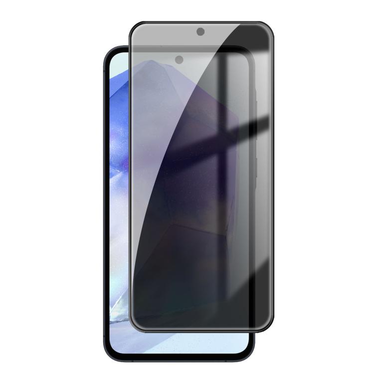 For Samsung Galaxy A55 5G Kalebol High-Aluminum Screen-Printed Full-Coverage Black-Border Privacy Tempered Glass Film