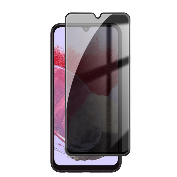 For Samsung Galaxy M34 5G Kalebol High-Aluminum Screen-Printed Full-Coverage Black-Border Privacy Tempered Glass Film