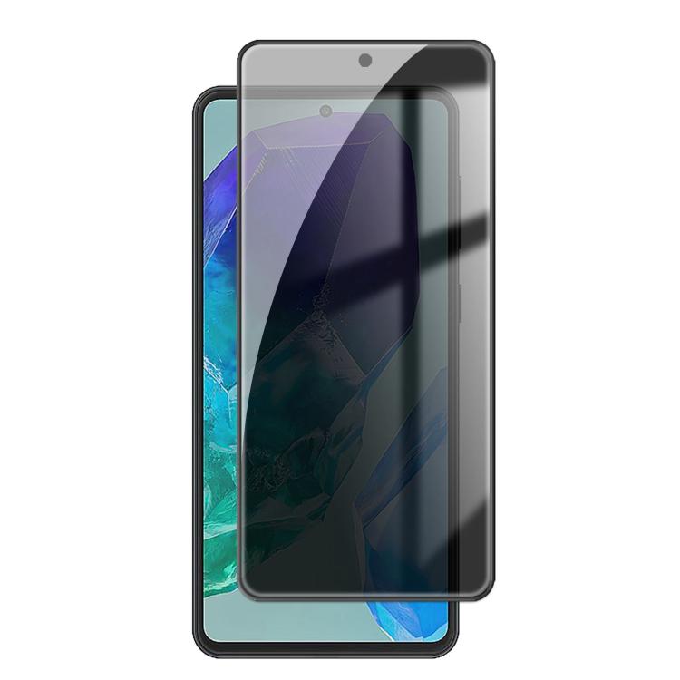 For Samsung Galaxy M55 Kalebol High-Aluminum Screen-Printed Full-Coverage Black-Border Privacy Tempered Glass Film