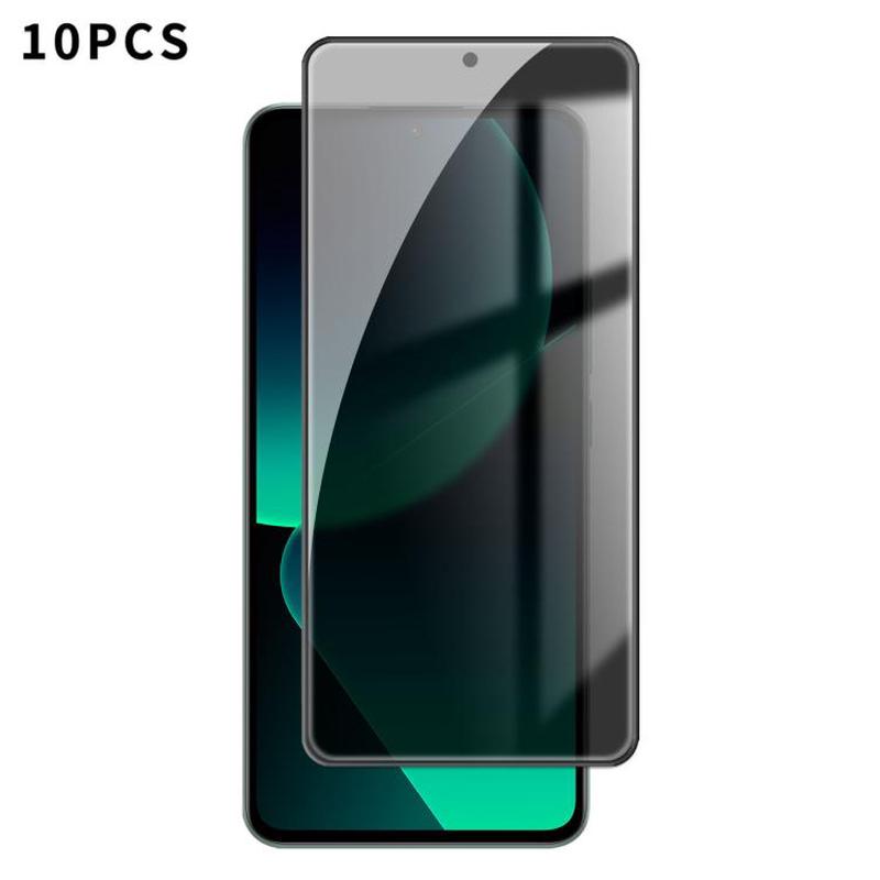 For Xiaomi 13T Pro 10pcs Kalebol High-Aluminum Screen-Printed Full-Coverage Black-Border Privacy Tempered Glass Film