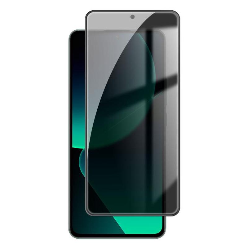 For Xiaomi 13T Pro Kalebol High-Aluminum Screen-Printed Full-Coverage Black-Border Privacy Tempered Glass Film