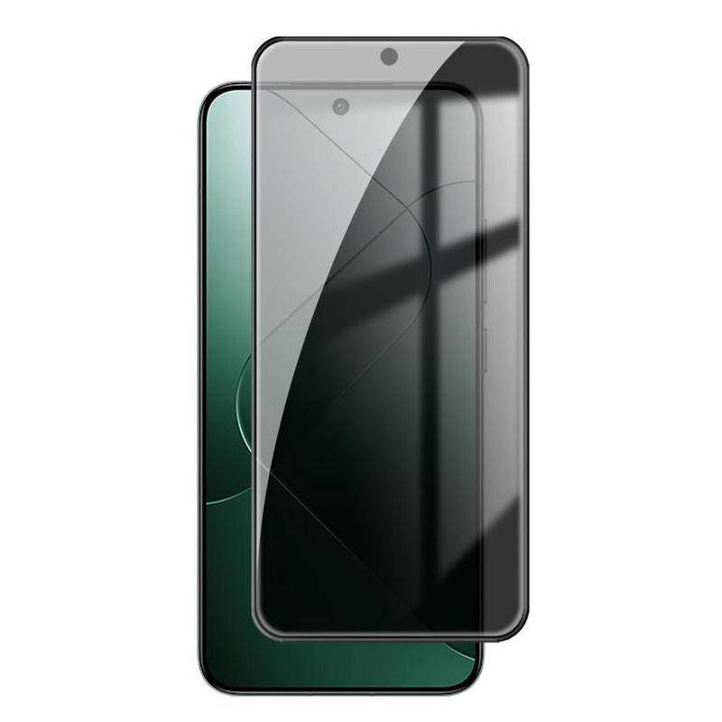 For Xiaomi 14 Kalebol High-Aluminum Screen-Printed Full-Coverage Black-Border Privacy Tempered Glass Film