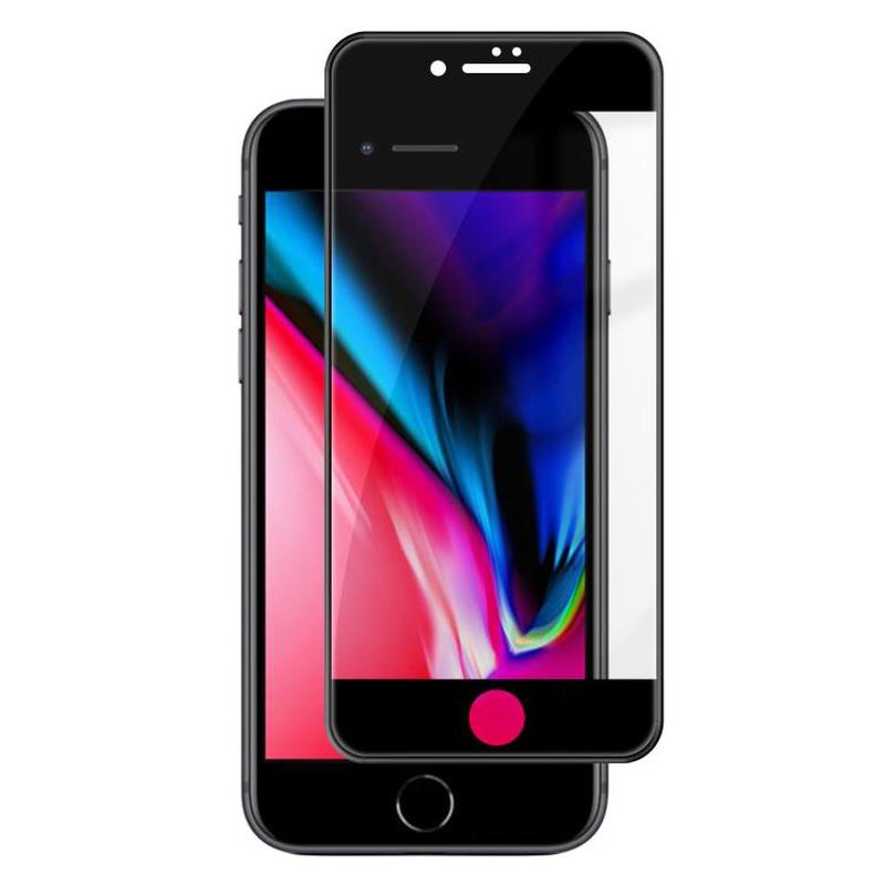 For iPhone 6 Kalebol High-Aluminum Screen-Printed Full-Coverage Anti-Fingerprint Black-Bordered HD Tempered Glass Film