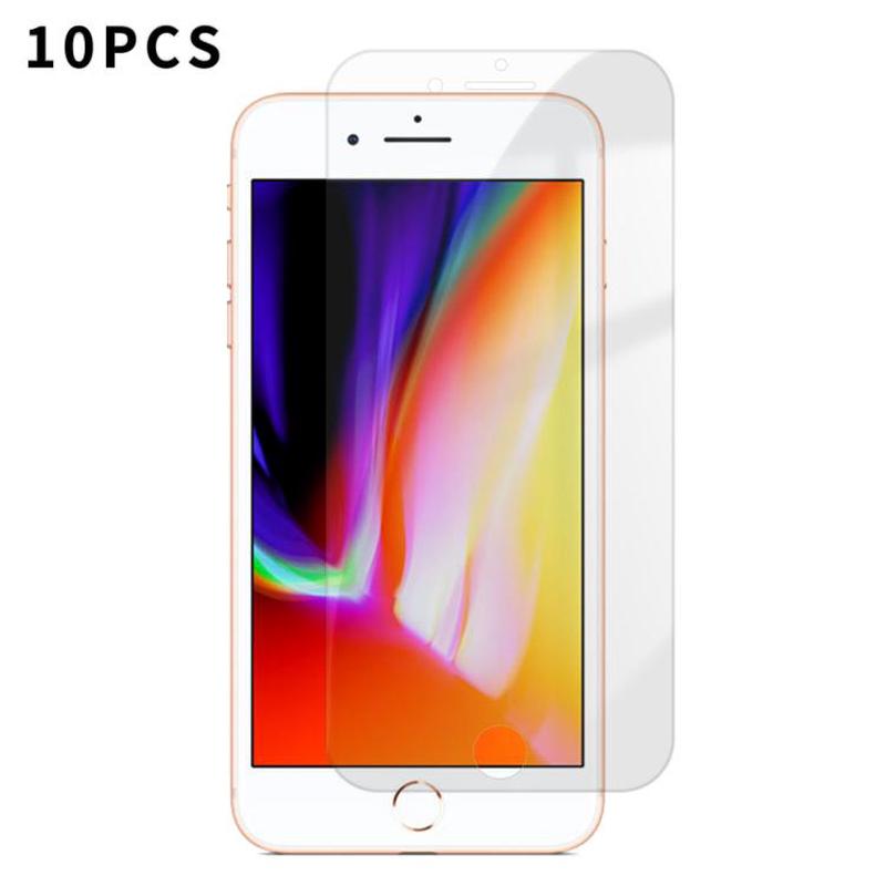 For iPhone 7 Kalebol 10pcs High-Aluminum Semi-Screen Anti-Fingerprint HD Tempered Glass Film