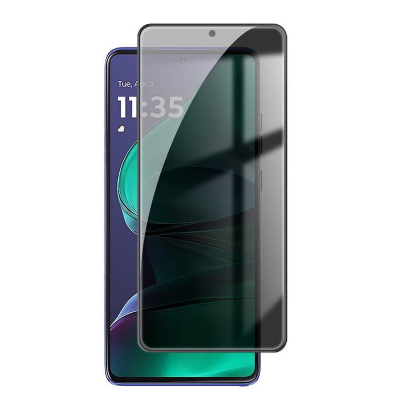 For Motorola Moto G Stylus 2025 Kalebol High-Aluminum Screen-Printed Full-Coverage Black-Border Privacy Tempered Glass Film