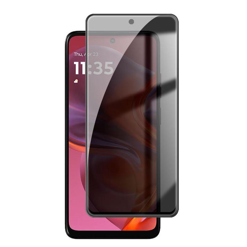 For Motorola Moto G05 Kalebol High-Aluminum Screen-Printed Full-Coverage Black-Border Privacy Tempered Glass Film