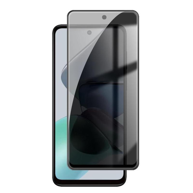 For Motorola Moto G23 Kalebol High-Aluminum Screen-Printed Full-Coverage Black-Border Privacy Tempered Glass Film