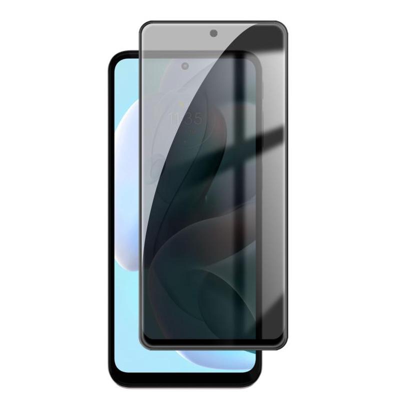 For Motorola Moto G41 Kalebol High-Aluminum Screen-Printed Full-Coverage Black-Border Privacy Tempered Glass Film