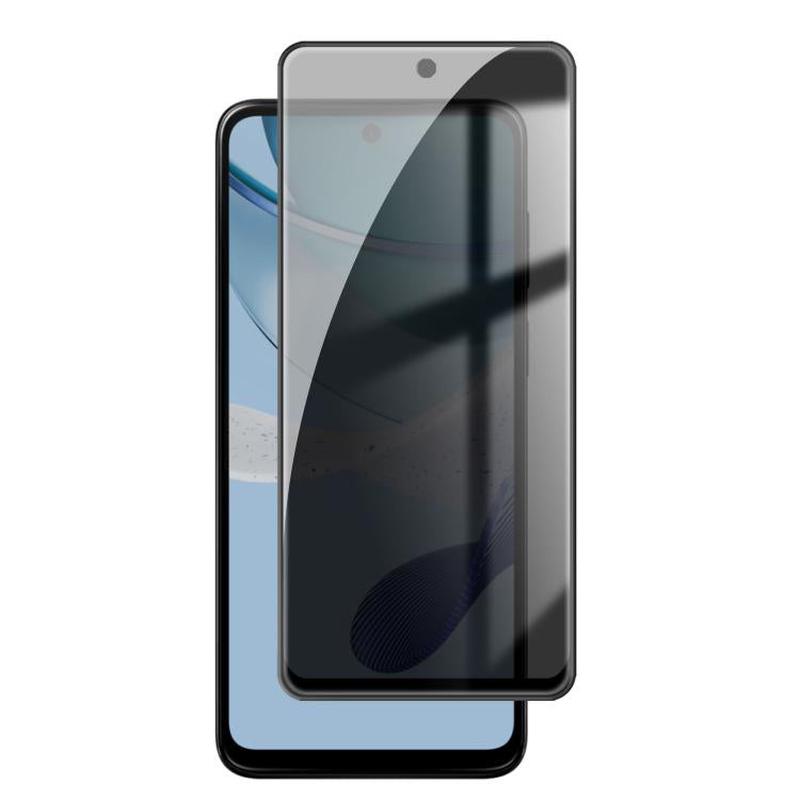 For Motorola Moto G53 5G Kalebol High-Aluminum Screen-Printed Full-Coverage Black-Border Privacy Tempered Glass Film