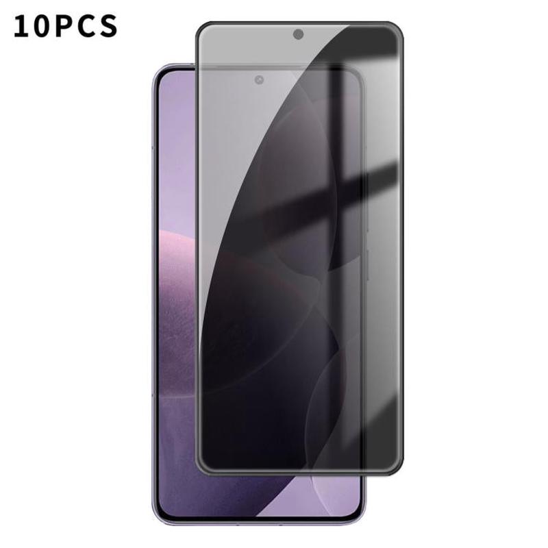 For Redmi K70 Pro 10pcs Kalebol High-Aluminum Screen-Printed Full-Coverage Black-Border Privacy Tempered Glass Film