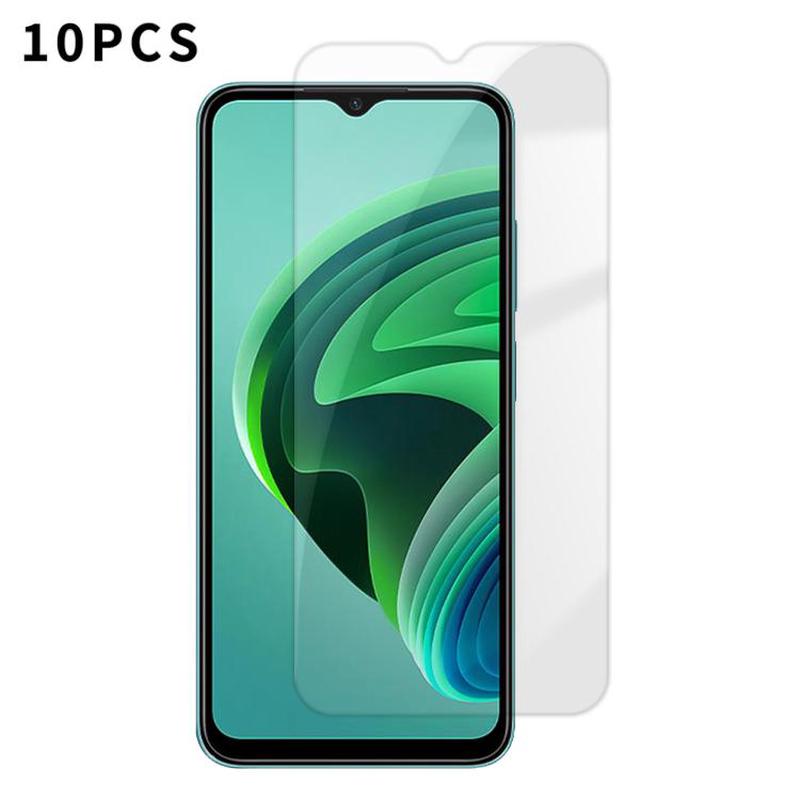 For Redmi Note 11E 5G Kalebol 10pcs High-Aluminum Semi-Screen Anti-Fingerprint HD Tempered Glass Film
