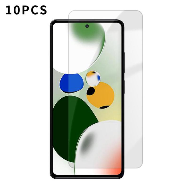 For Redmi Note 12 Pro Speed Kalebol 10pcs High-Aluminum Semi-Screen Anti-Fingerprint HD Tempered Glass Film